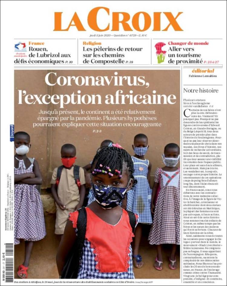 Portada de La Croix (Francia)