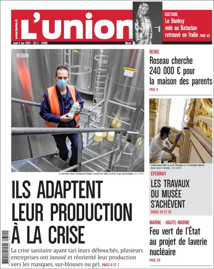 Portada de L'Union (Francia)