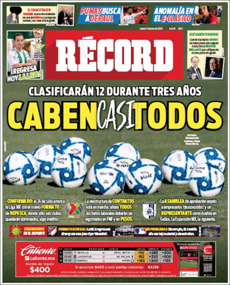 Portada de Record (México)