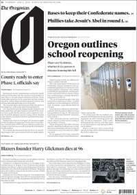 Portada de The Oregonian (USA)