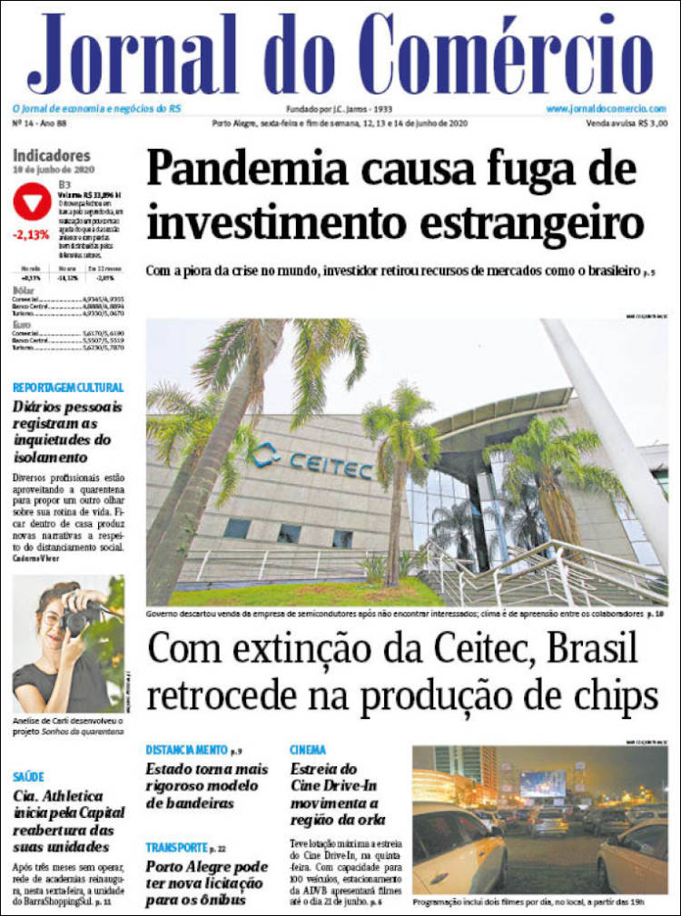 Portada de Jornal do Comércio (Brasil)