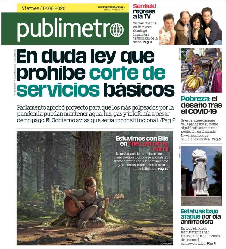 Portada de Publimetro (Chile)
