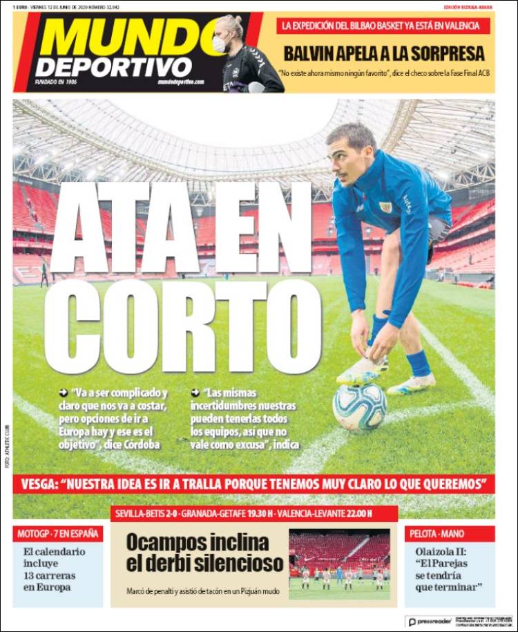 Portada de Mundo Deportivo Bizkaia (Espa&ntilde;a)