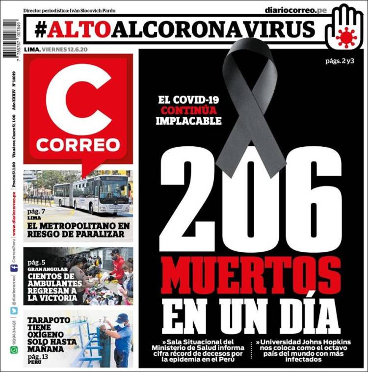 Portada de Diario Correo (Perú)