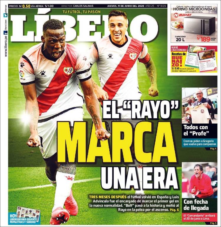 Portada de Líbero (Perú)