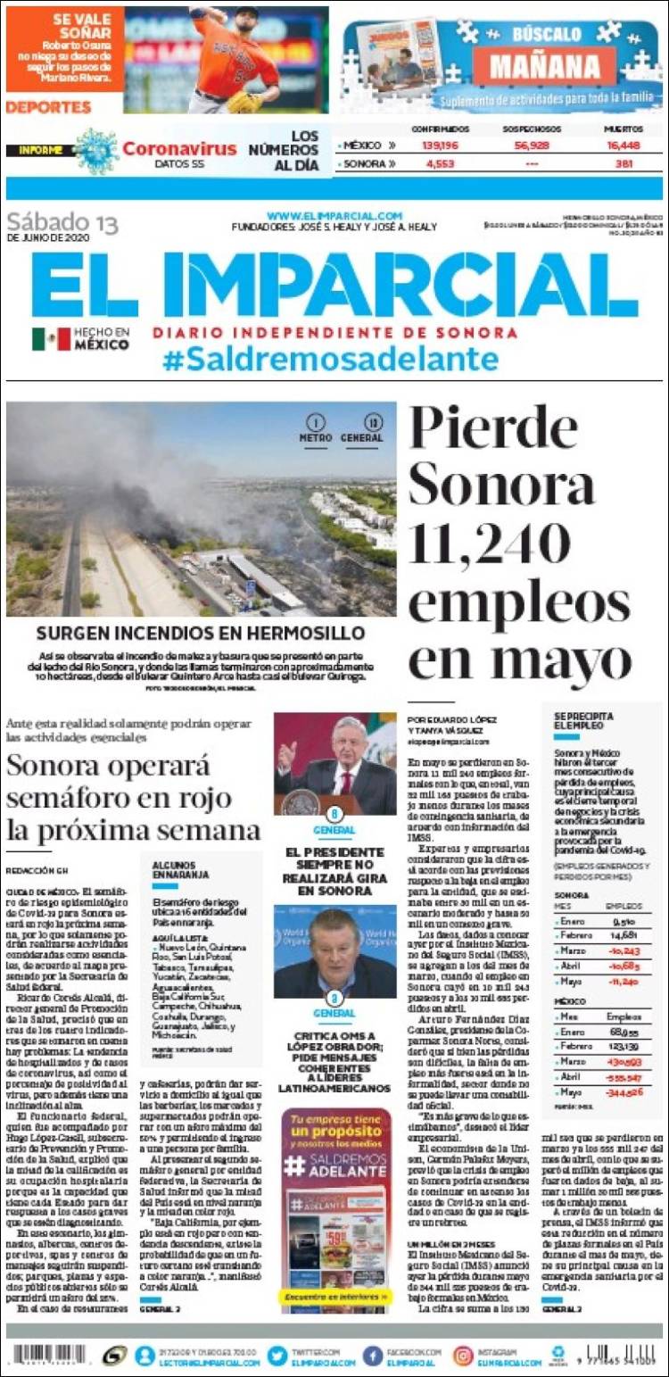 Portada de El Imparcial (México)