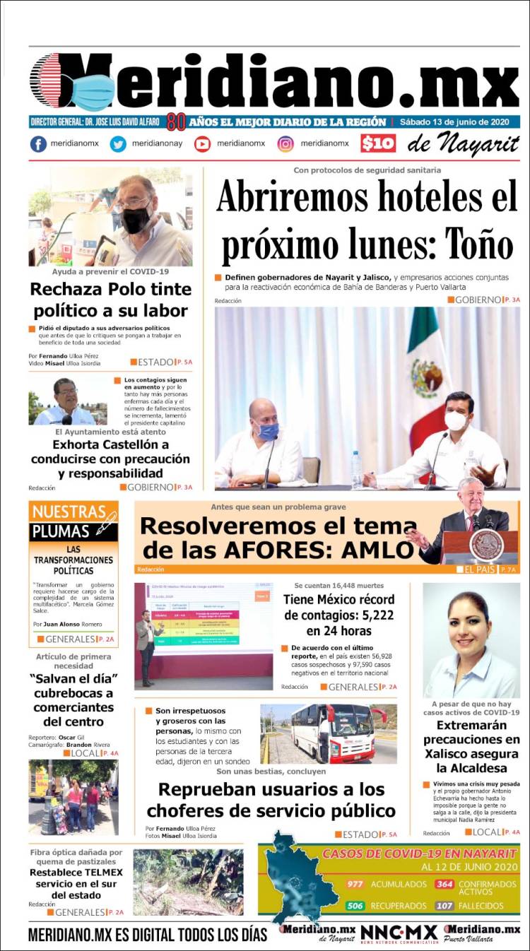 Portada de Meridiano (México)