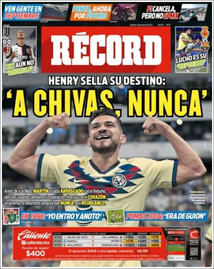 Portada de Record (México)