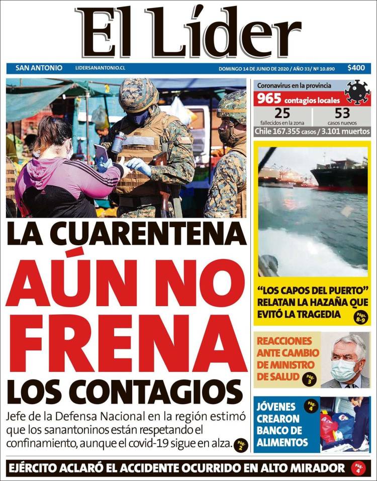 Portada de Lider de San Antonio (Chile)