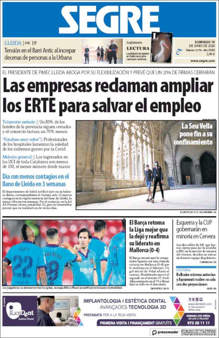 Portada de Segre  (Espa&ntilde;a)