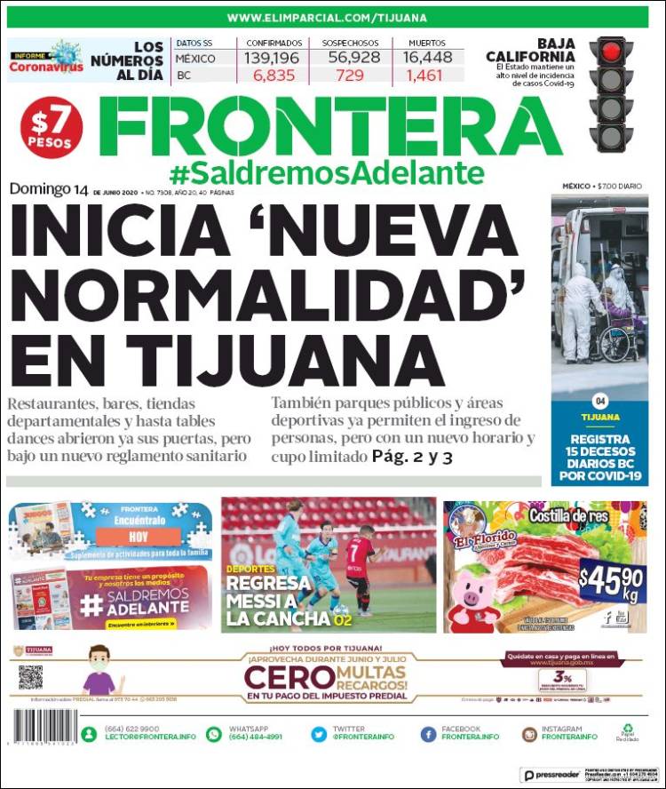 Portada de Frontera (México)