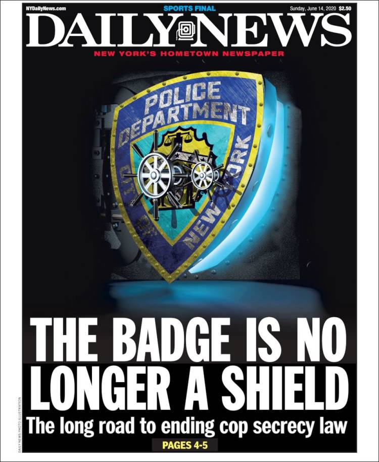 Portada de Daily News - New York (USA)