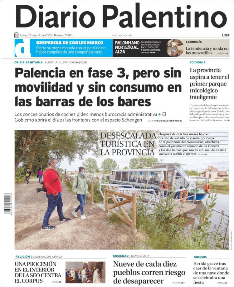 Portada de Diario Palentino (Espa&ntilde;a)