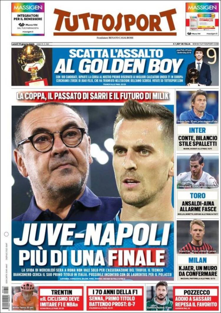 Portada de Tuttosport (Italia)