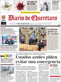 Portada de Diario de Querétaro (México)