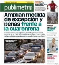 Portada de Publimetro (Chile)