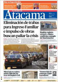 Portada de Diario de Atacama (Chile)