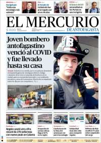 Portada de El Mercurio de Antofagasta (Chile)