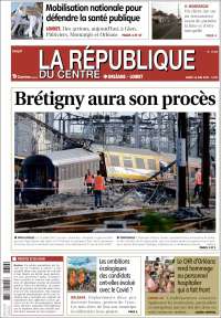 Portada de La République du Centre (Francia)