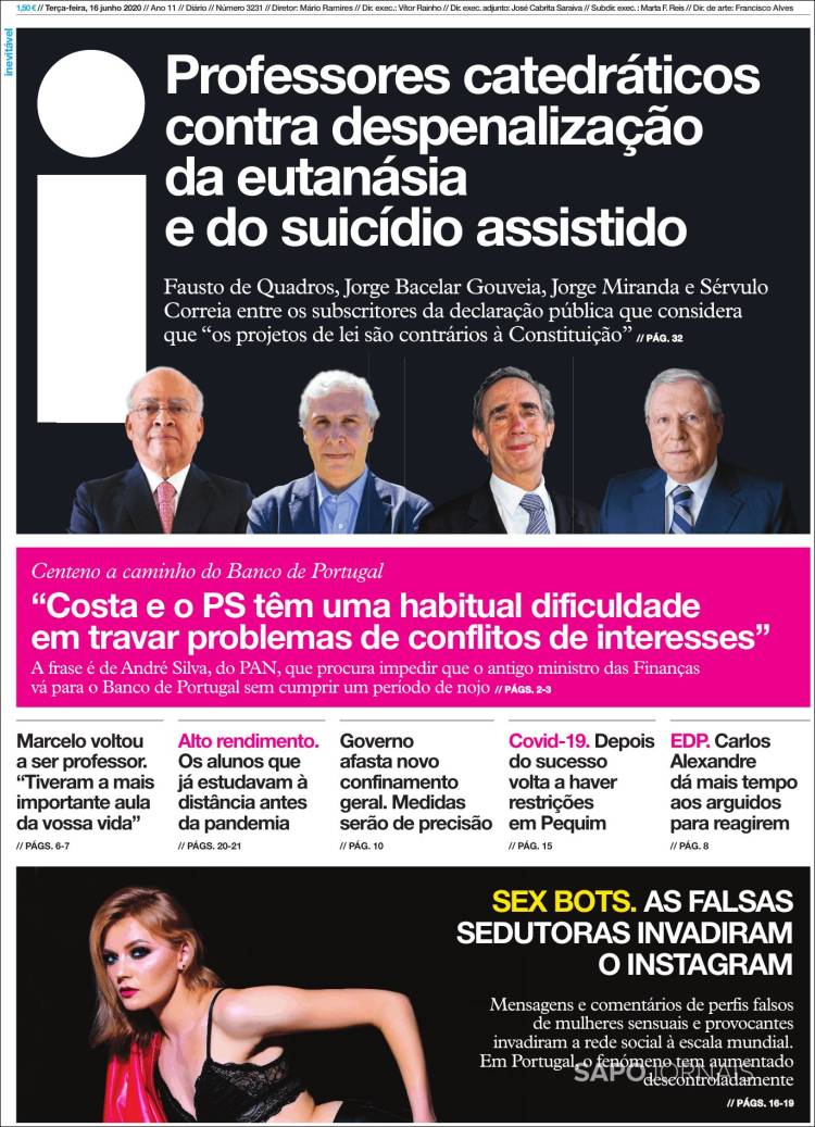 Portada de I - informação (Portugal)