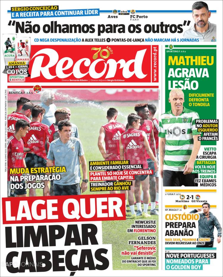 Portada de Record (Portugal)