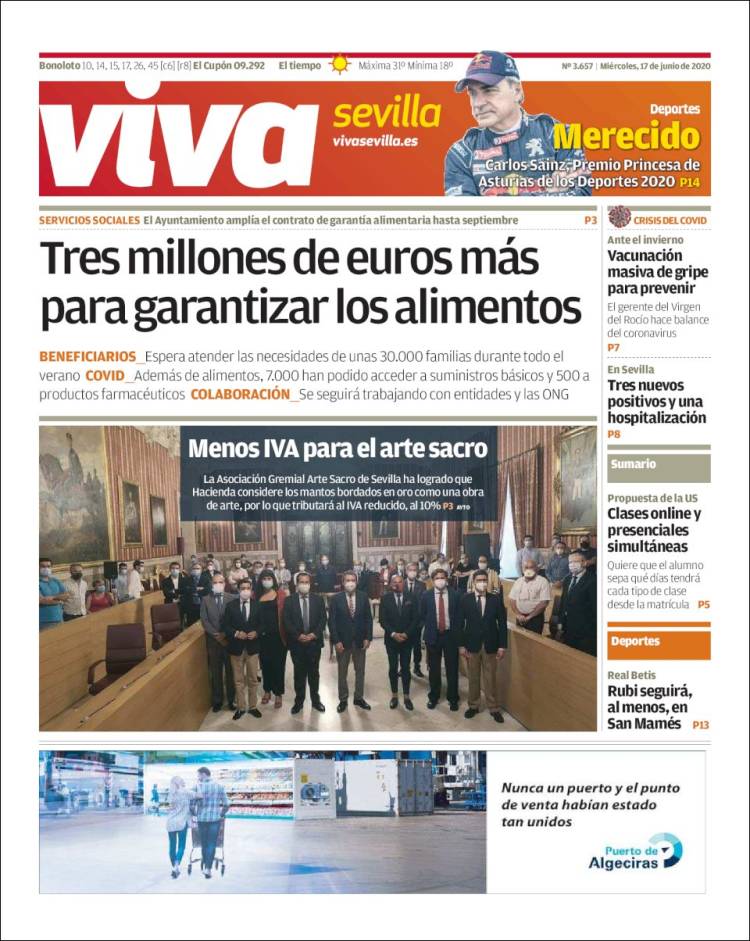 Portada de Viva Sevilla (España)