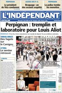 Portada de Le Indépendant (Francia)