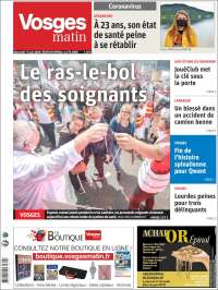 Portada de Vosges Matin (Francia)