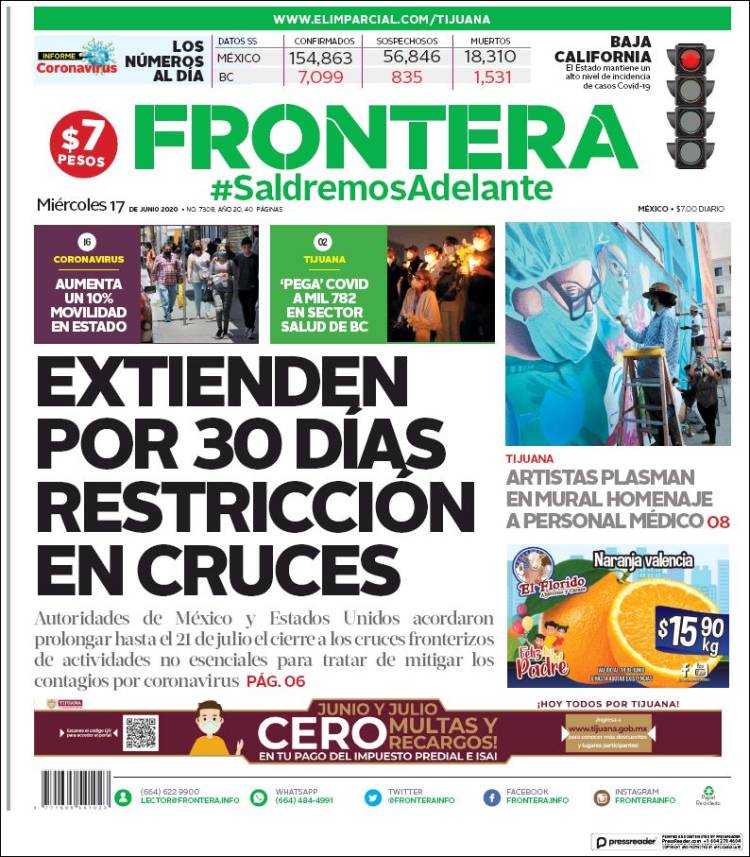 Portada de Frontera (M&eacute;xico)