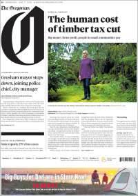 Portada de The Oregonian (USA)