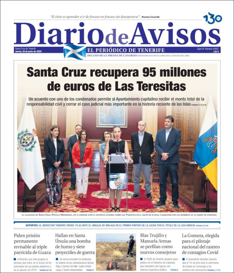 Portada de Diarios de Avisos (Espa&ntilde;a)