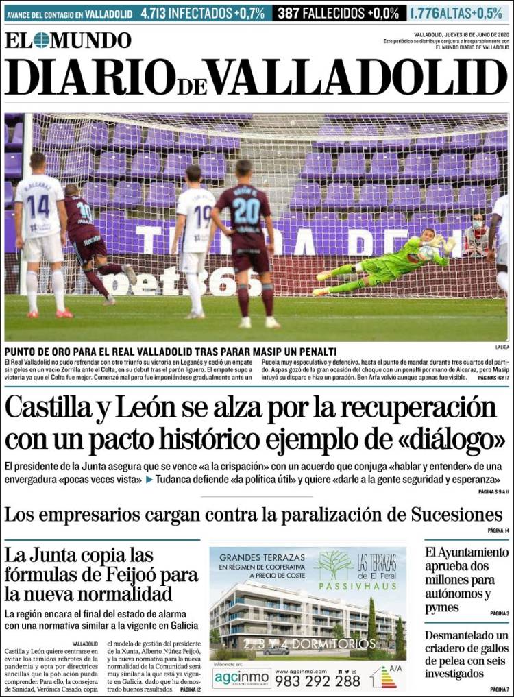 Portada de Diario de Valladolid (Espa&ntilde;a)
