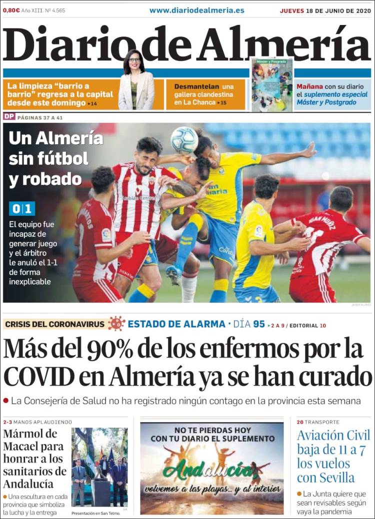 Portada de Diario de Almería (Espa&ntilde;a)
