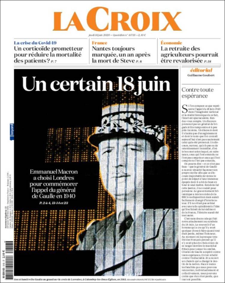 Portada de La Croix (Francia)