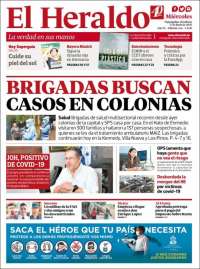 Portada de El Heraldo (Honduras)