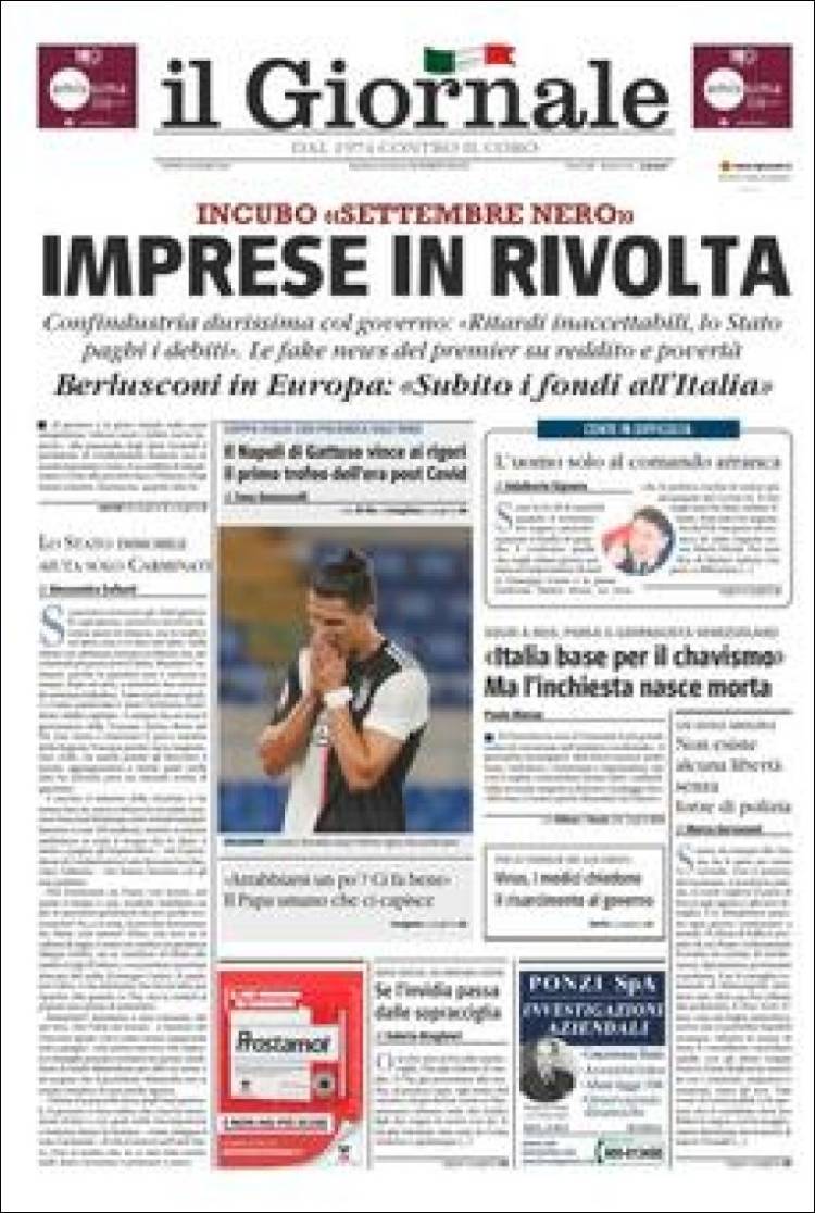 Portada de Il Sole 24 ORE (Italia)