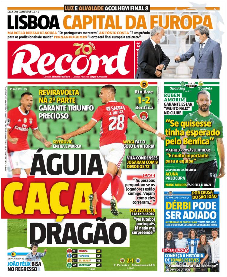 Portada de Record (Portugal)