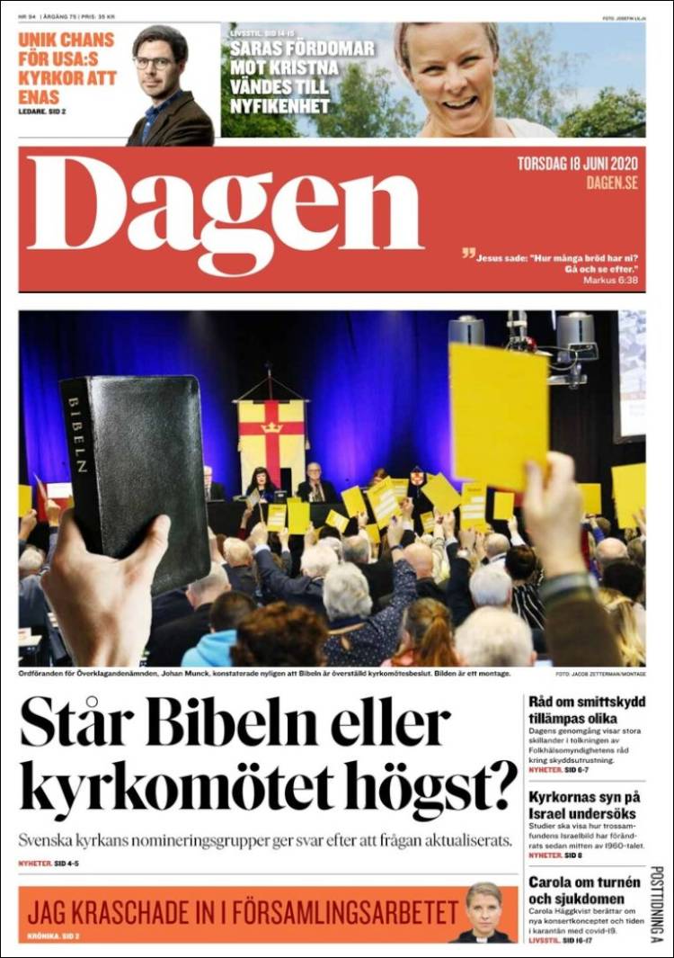 Portada de Dagen (Suecia)