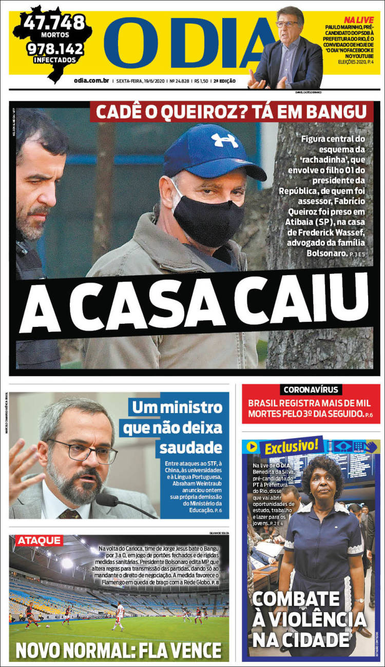 Portada de O Dia (Brasil)