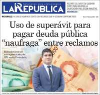 Portada de La República (Costa Rica)