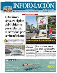 Portada de Diario Información (España)