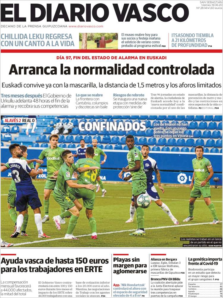 Portada de Diario Vasco (España)