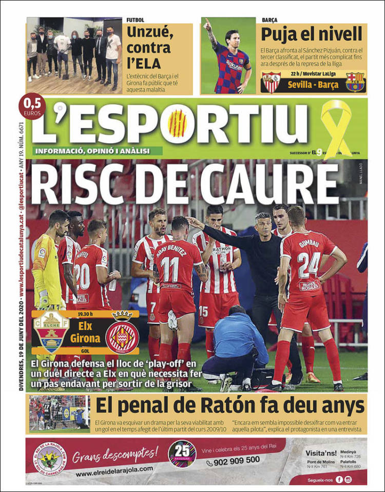 Portada de L'Esportiu : Girona (España)