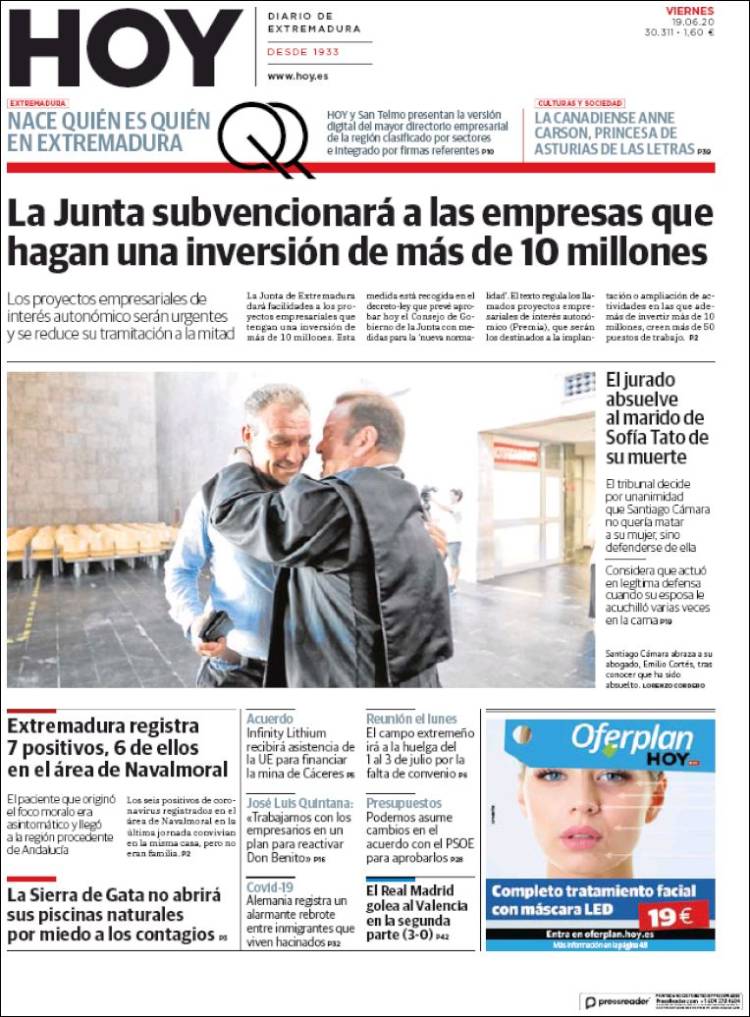 Portada de Hoy - Badajoz (España)