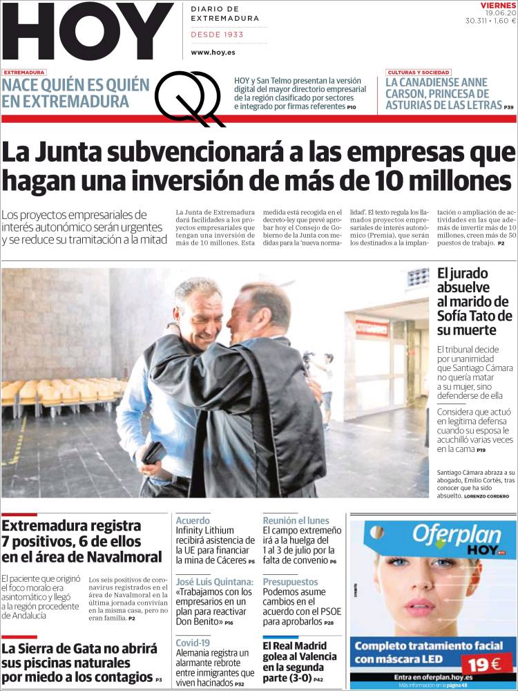 Portada de Hoy - Caceres (España)