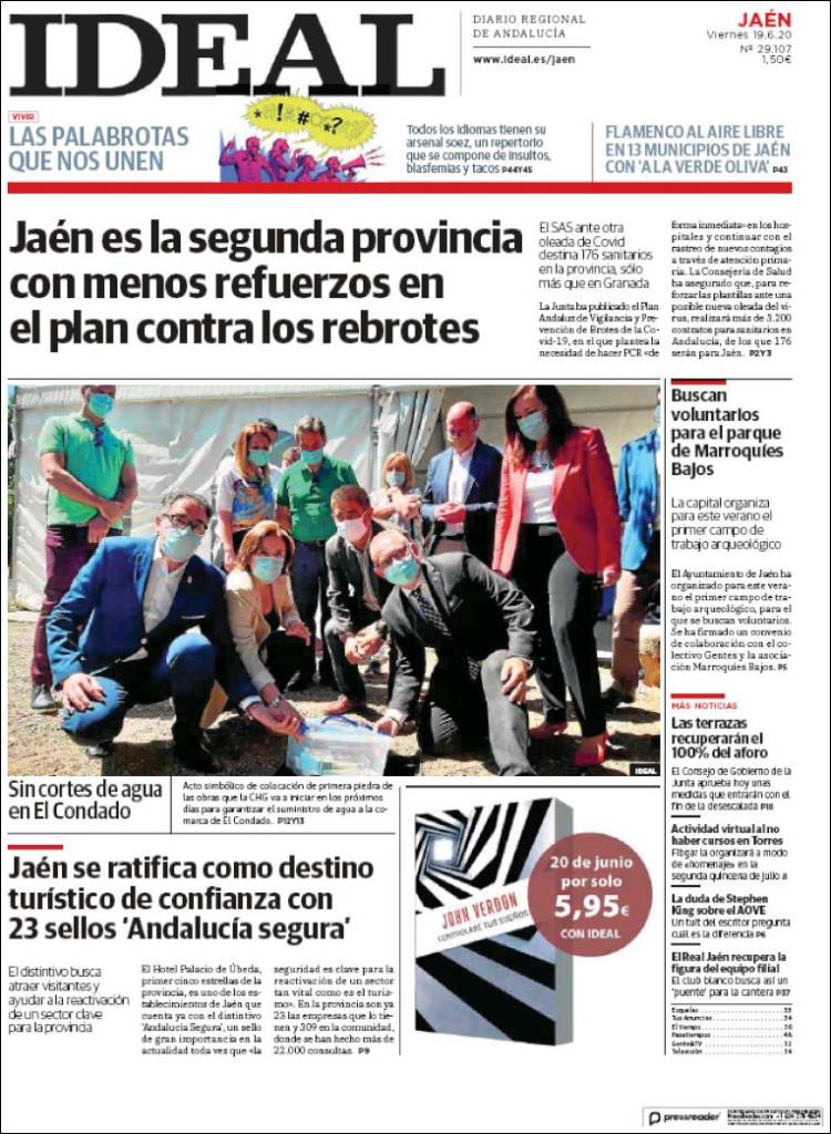 Portada de El Ideal de Jaén (España)