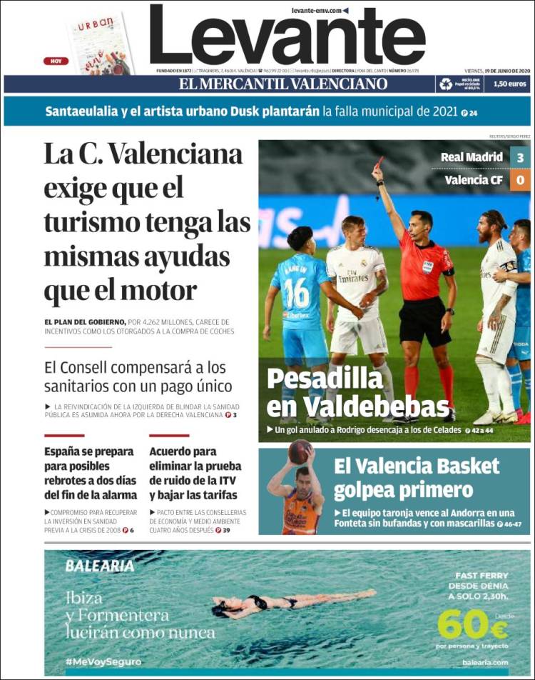 Portada de Levante (España)