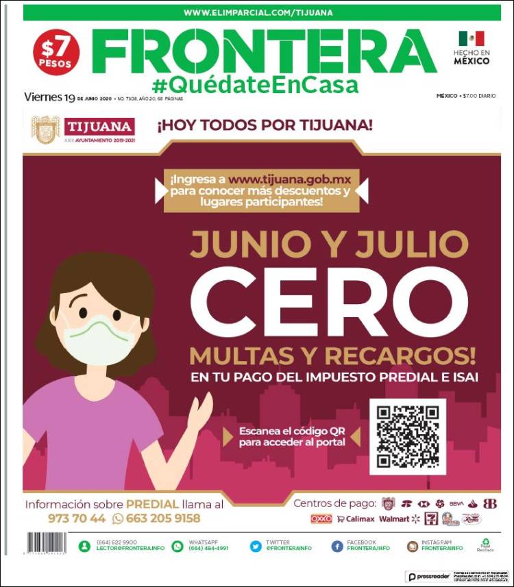 Portada de Frontera (México)