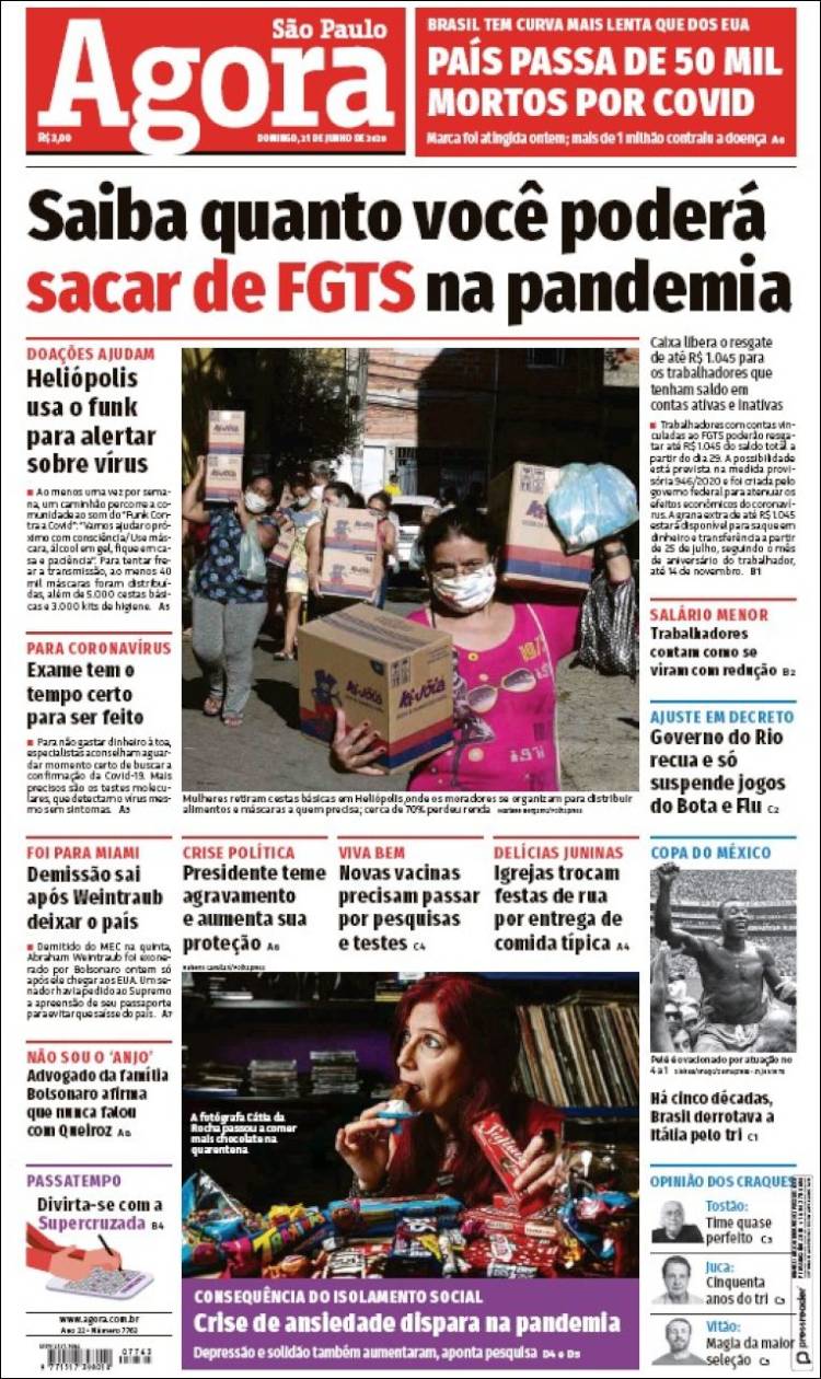 Portada de Jornal Agora (Brasil)