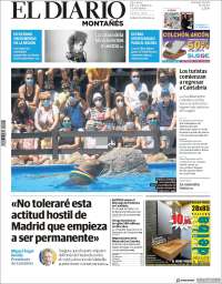 Portada de El Diario Montañés (España)